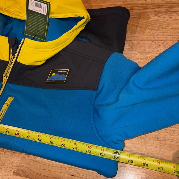 NEW Men’s Eddie Bauer x Homme Femme Collab Fleece Outback Blue Hoodie Jacket NWT - Picture 8 of 14